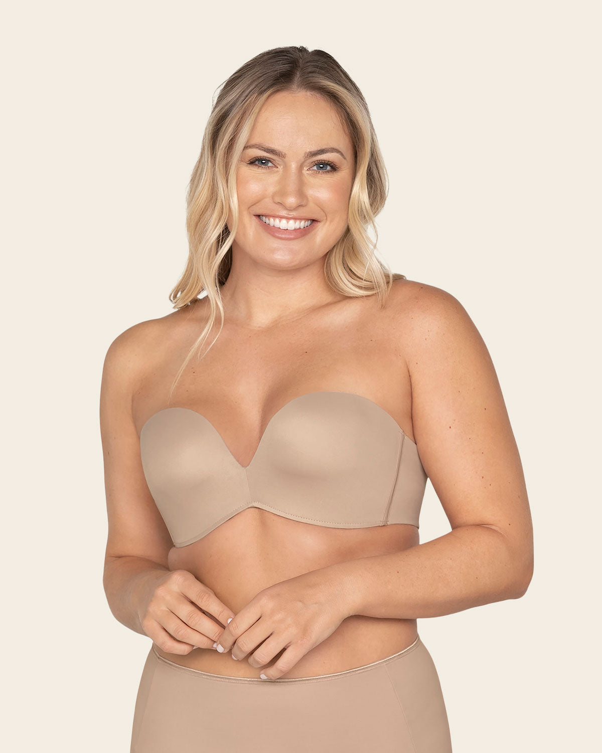 Silicone Push Up Strapless Bra With Chest Support And Posture