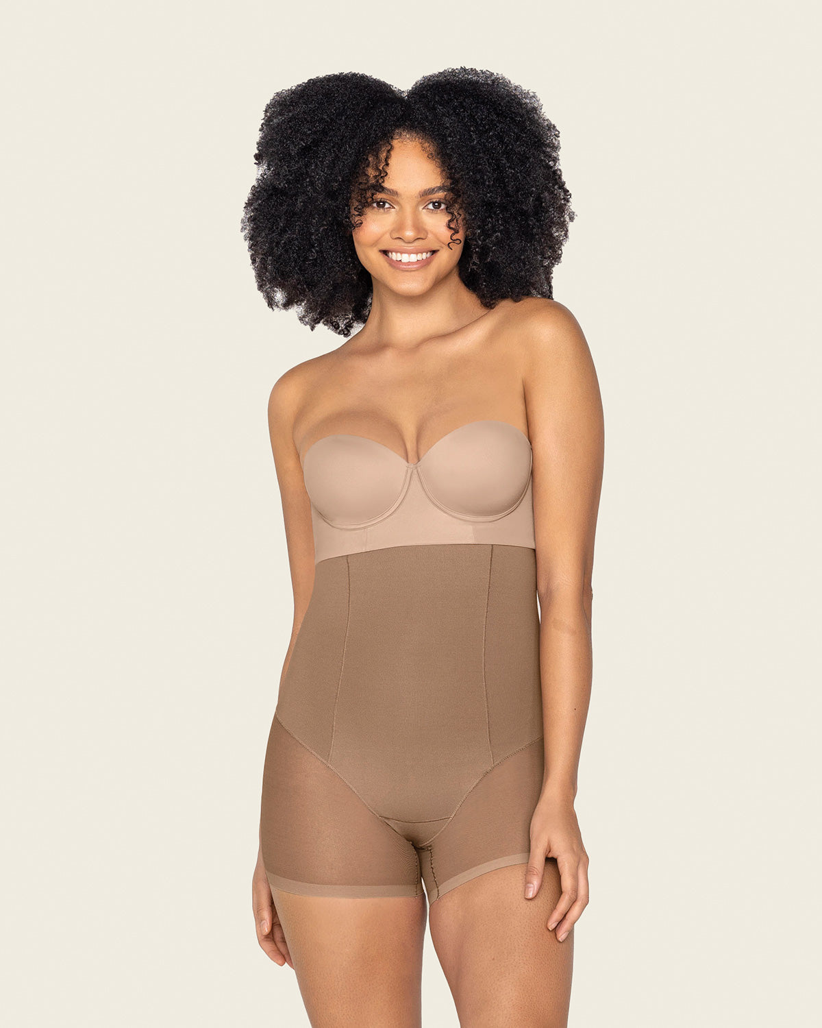 Leonisa Moderate Compression High Waisted Shorts for Women - Invisible Anti  Chafing Womens Shapewear Tummy Control Beige : : Clothing, Shoes &  Accessories