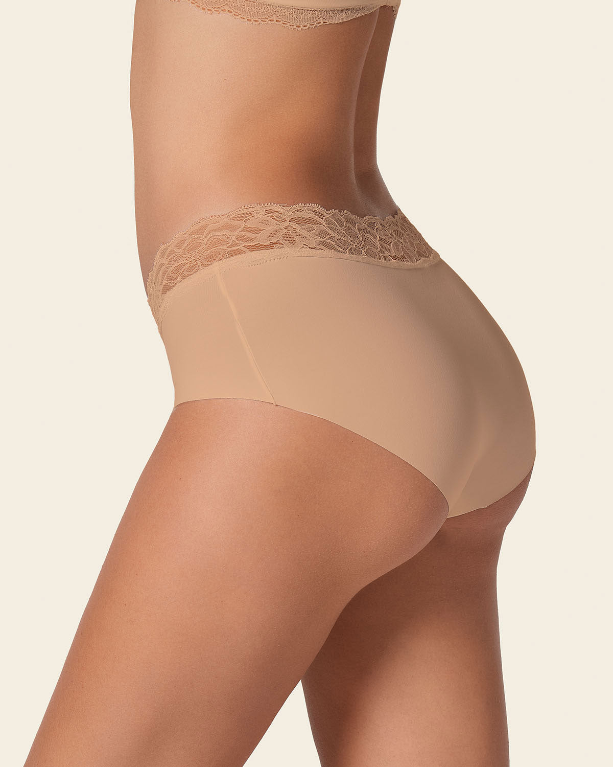 Ultra Light Lace Trim Hipster Panty | Leonisa