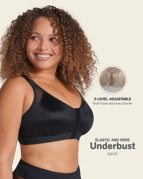 Multi/functional back support posture corrector wireless bra#color_700-black