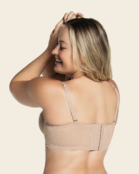 Seamless Bra for Women - Lace Wireless Push-Up Bra (30A, Beige) at   Women's Clothing store
