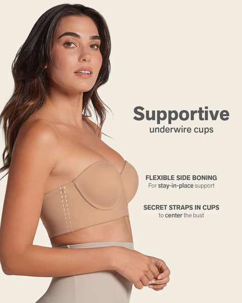 Strapless Contouring Bra#color_801-golden-beige