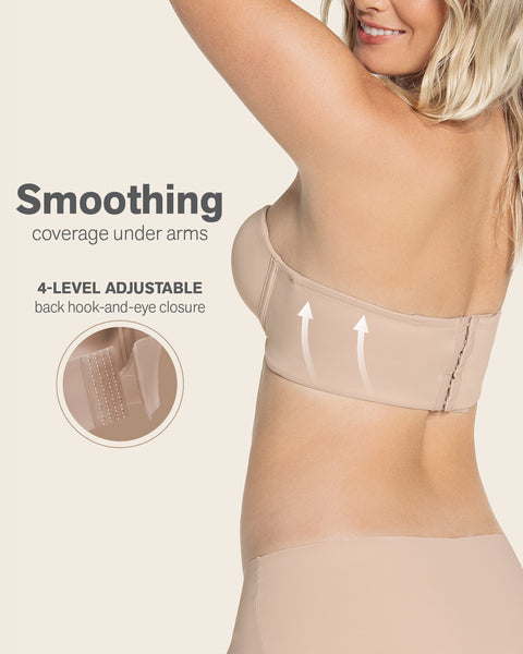 Buy White Clear Back Smoothing Strapless Bra from Next France