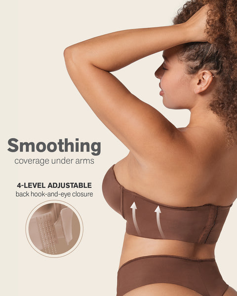 Bra 360: strapless longline contouring bra#color_875-dark-brown