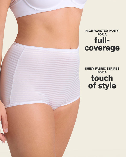 Full coverage classic panty#color_000-white