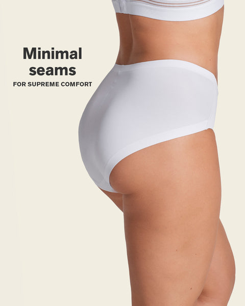 Simply seamless mid-rise sculpting brief#color_000-white