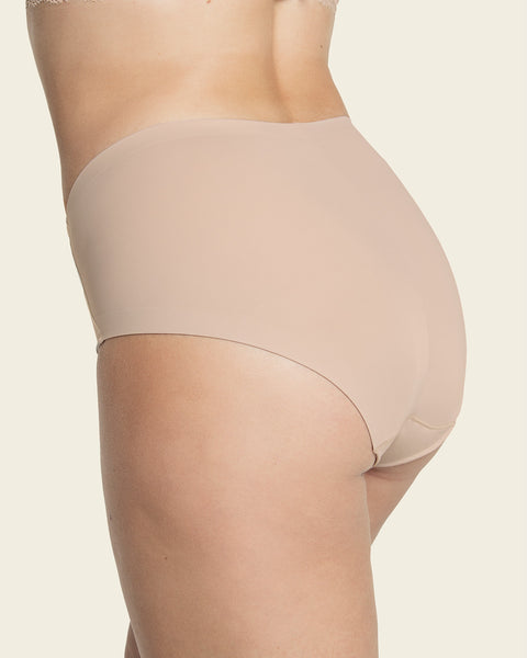 Lumar By Leonisa Mid-rise Lace Detail Classic Smoothing Panty - Off-white  Xl : Target