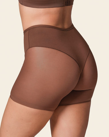 Truly undetectable sheer shaper short#color_875-dark-brown