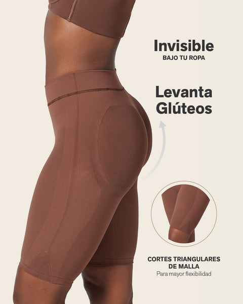 Well-Rounded Invisible Butt Lifter Shaper Short#color_875-dark-brown