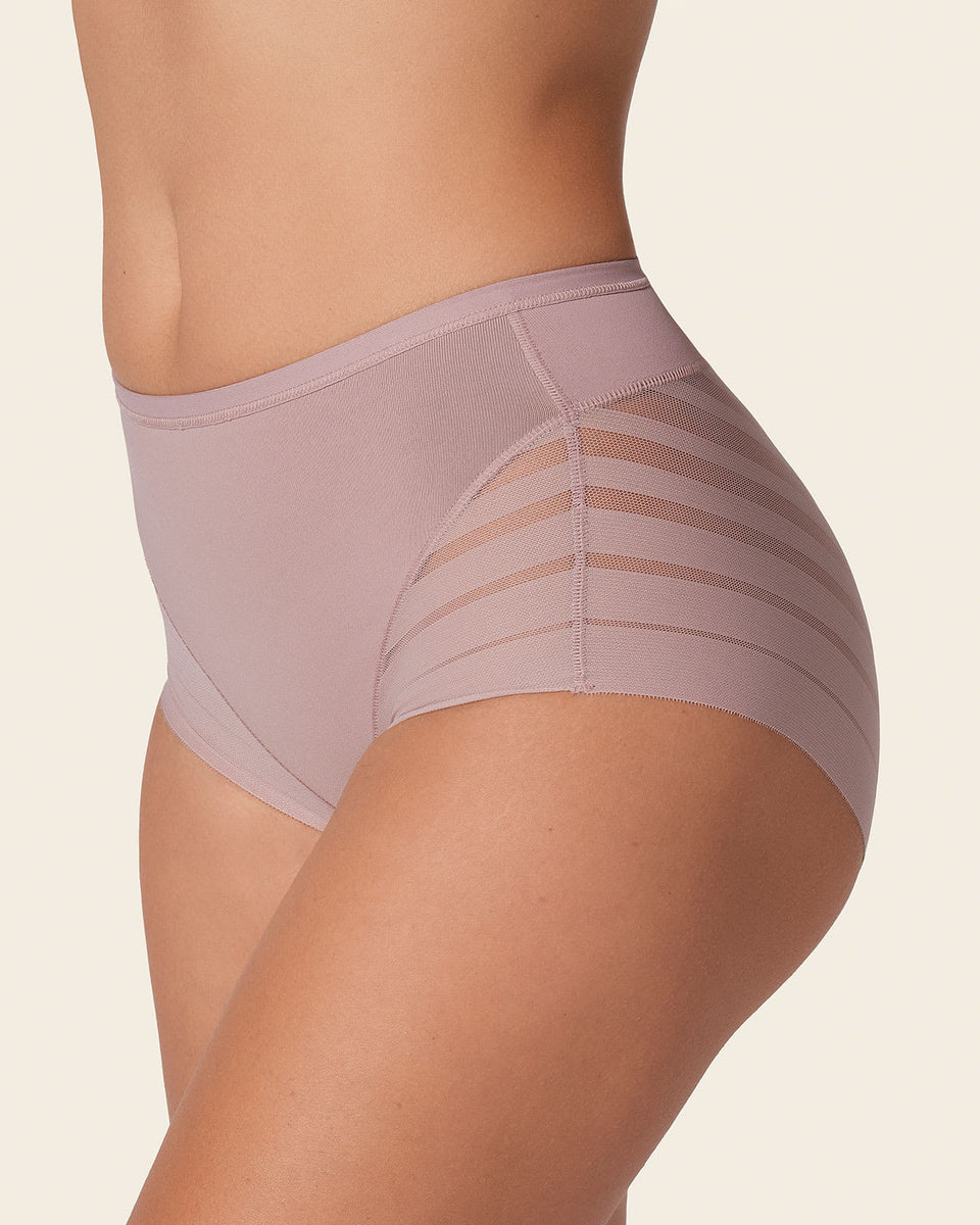 Lace stripe undetectable classic shaper panty