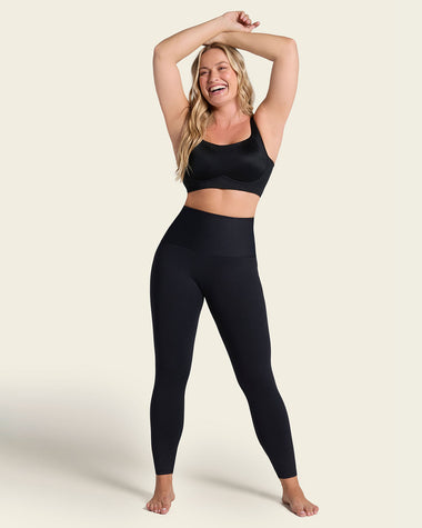 Sculpting shaper legging with butt-lifting inner short#color_700-black