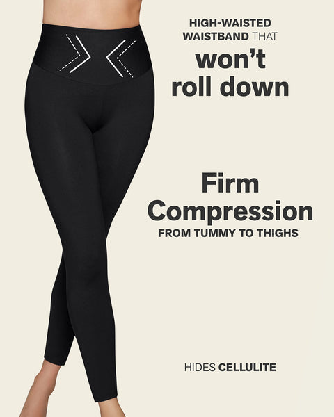 Sculpting shaper legging with butt-lifting inner short#color_700-black