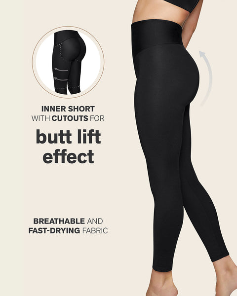 Sculpting shaper legging with butt-lifting inner short#color_700-black