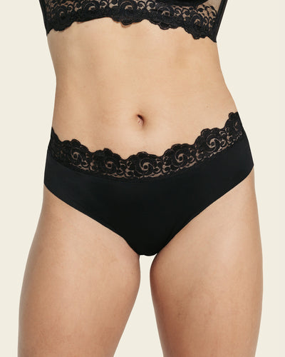 Valanda 2 Packs Lace Stripe High Waist Compression Underwear Tummy
