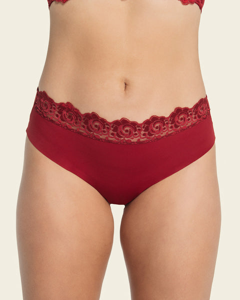Leonisa 2-Pack Sheer Lace Cheeky Panties - Underwear for Womens