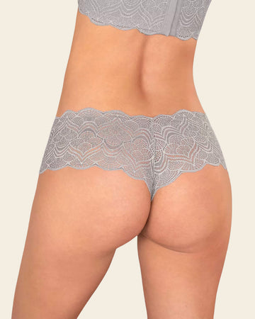 Cheeky Lace Hipster Panty#color_710-gray