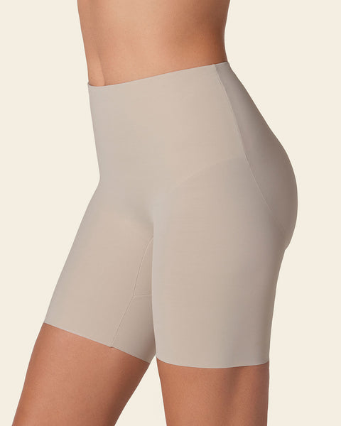 SPANX Mid Thigh Smoother Shorts Womens Small Beige Shapewear Compression  New