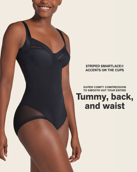 Firm shaper bodysuit underwire cups#color_700-black