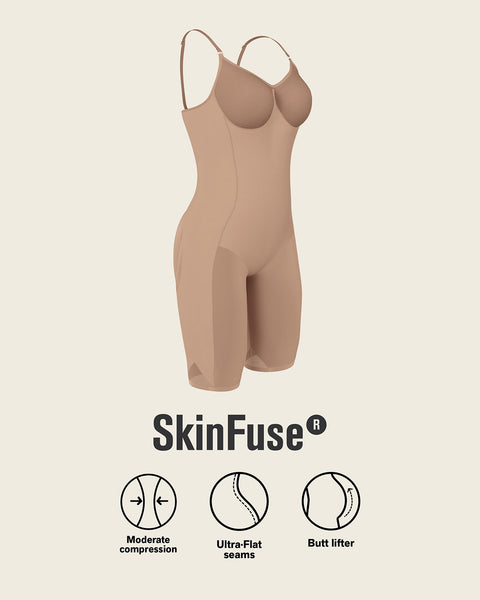 Full coverage seamless shaping bodysuit#color_087-natural