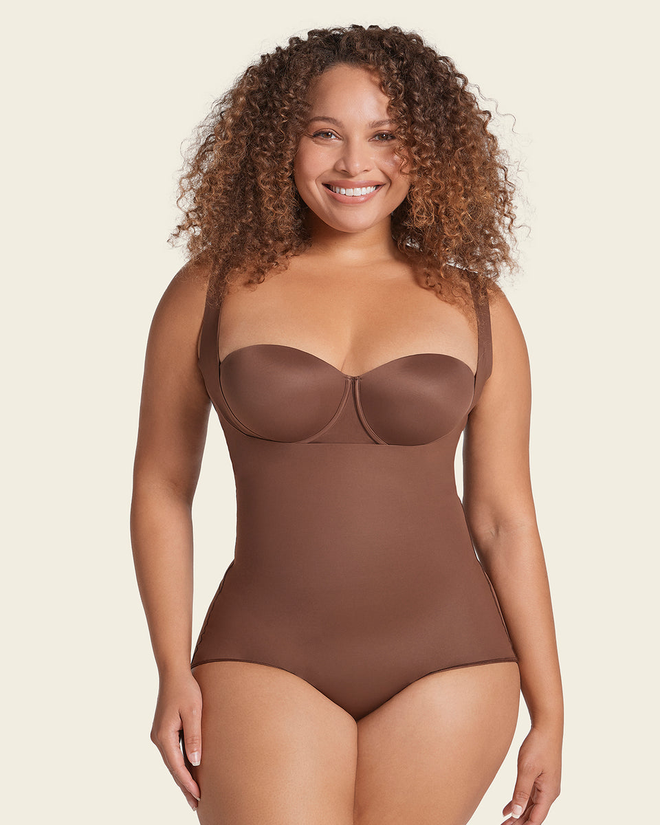 Plunge back classic sculpting body shaper