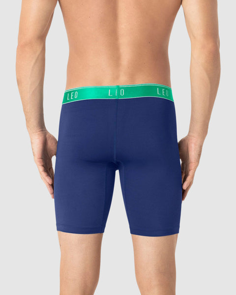 Microfiber Long Boxer Brief with Ergonomic Pouch#color_477-cobalt-blue