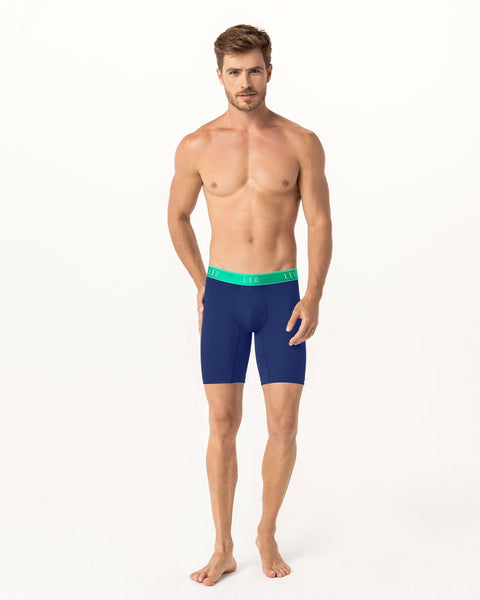 Microfiber Long Boxer Brief with Ergonomic Pouch#color_477-cobalt-blue