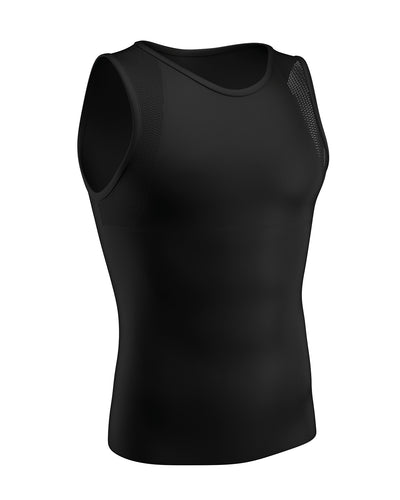 Men's Compression Vest Body Shaper with Hook & Eye Closure by TrueShap –