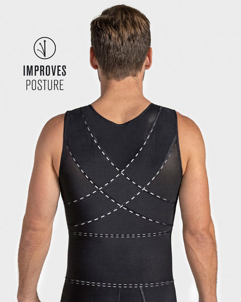 Leo post-surgical compression bodysuit#color_#all_variants