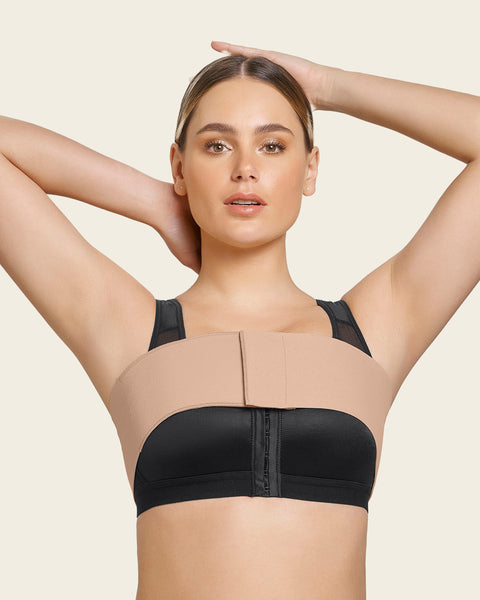 Post Surgical Bra  With Medical Compression - Black