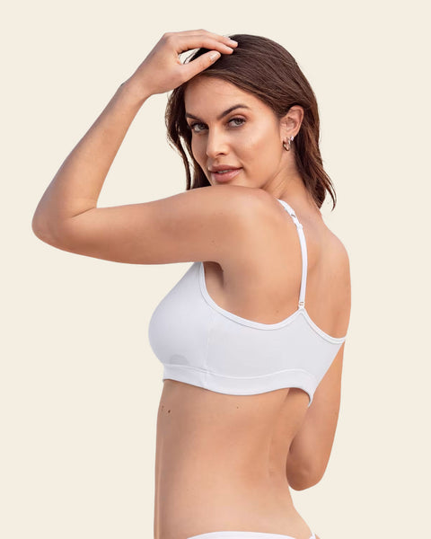 Multipurpose Pullover Seamless Sleep Bra Daily Or Maternity#color_000-white