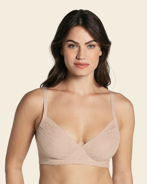 Leonisa Triangle Sheer Lace Bralette - Off-White 32B