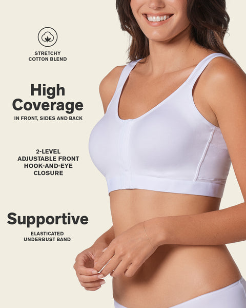 All-in-one stretchy cotton wireless bra#color_000-white