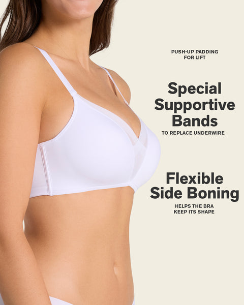 Wireless push up magical bra#color_000-white