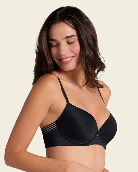 Natural Look lightly lined underwire t-shirt bra#color_700-black