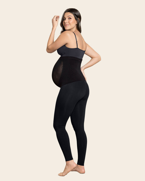 Women's Super Comfy Maternity Leggings LM48224 10931 IVORY/NAVY XL