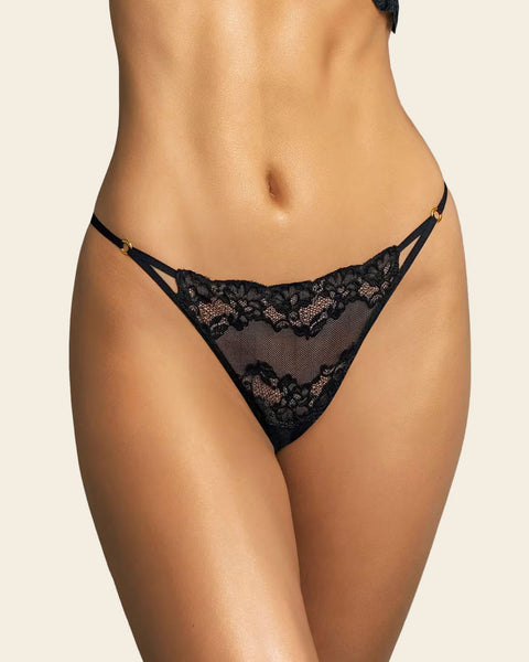 Minimal Low Rise Lace Thong#color_700-black