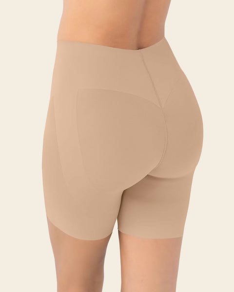 Seamless Butt Lifter Shaper Short#color_801-golden-beige