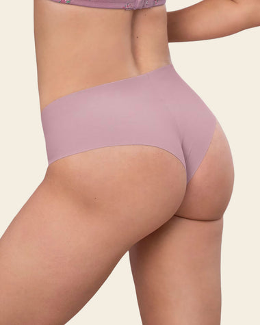 Totally Seamless Mid-Rise Microfiber Cheeky Panty#color_413-mauve-pink