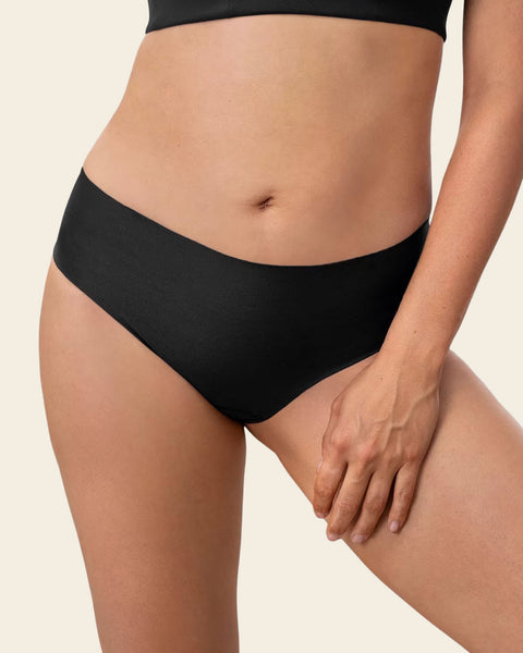 Totally Seamless Mid-Rise Microfiber Cheeky Panty#color_700-black