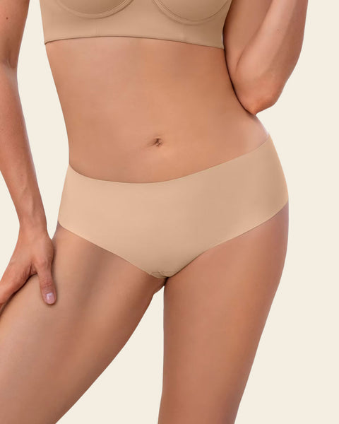 Totally Seamless Mid-Rise Microfiber Cheeky Panty#color_801-golden-beige