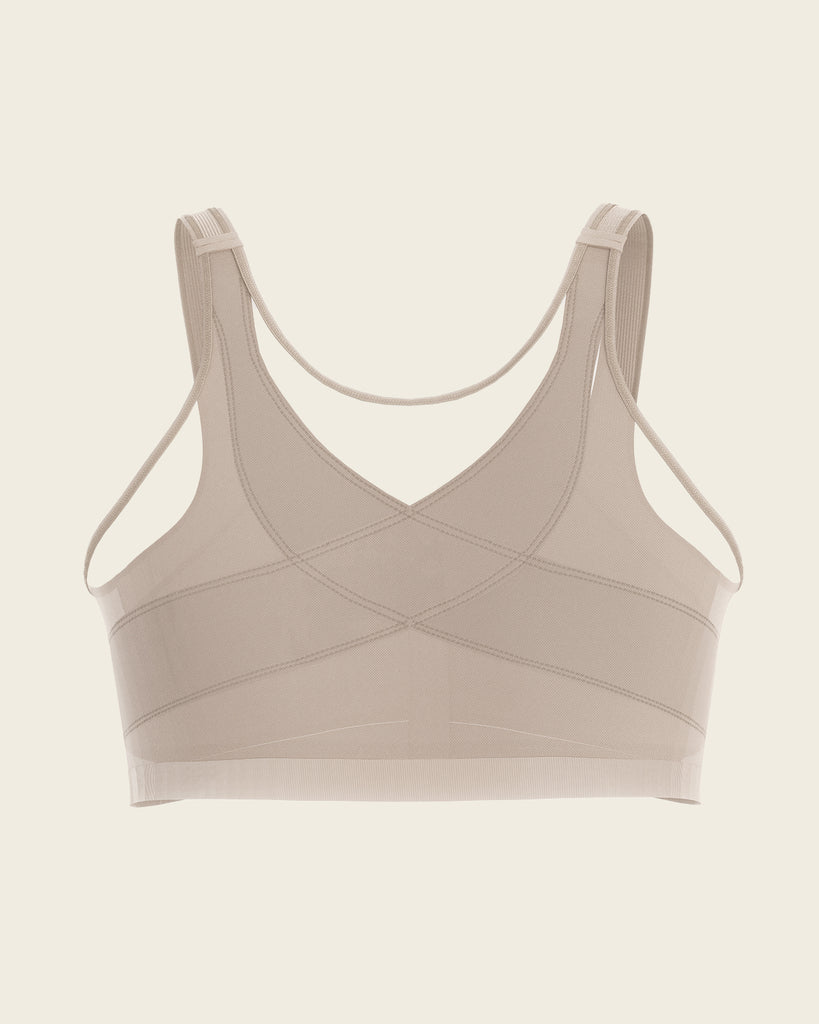 Leonisa Back Support Posture Corrector Wireless Bra with Contour Cups 011936  - Macy's