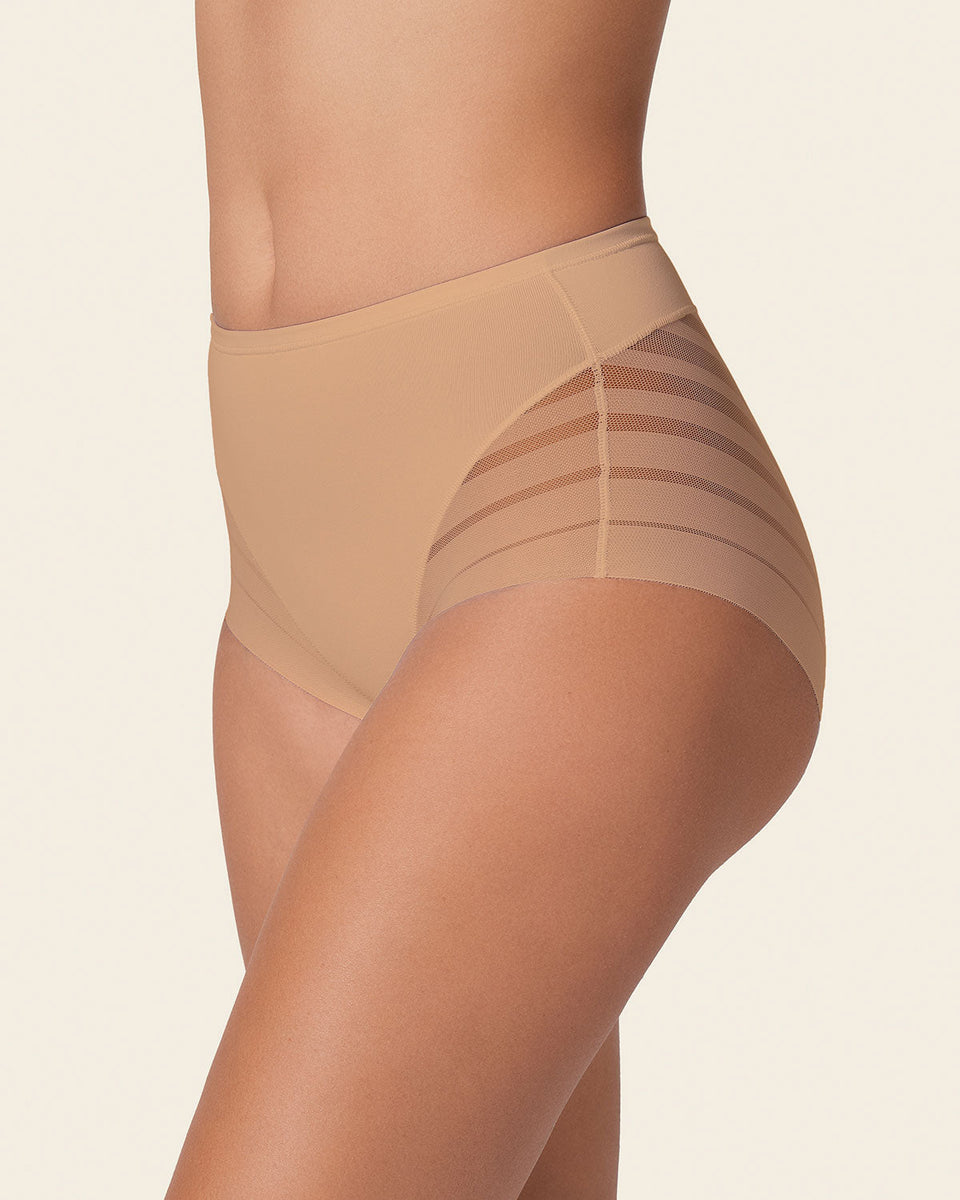 Lace stripe undetectable classic shaper panty