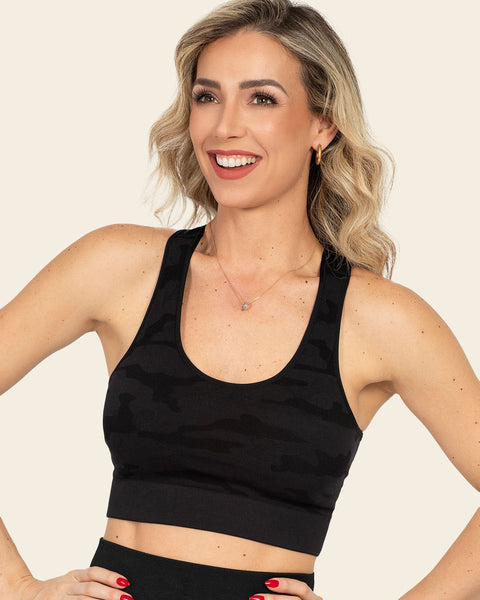 RUNNER ISLAND Racerback Sports Bras for Large Bust & High Impact with  Padding