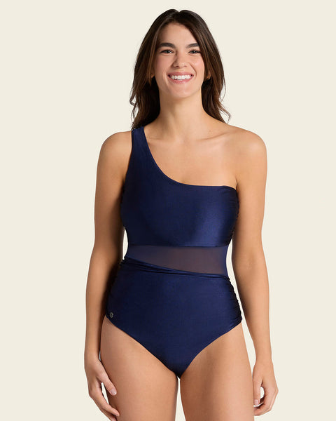 Radiant One-Shoulder One-Piece Shaping Swimsuit#color_509-navy-blue