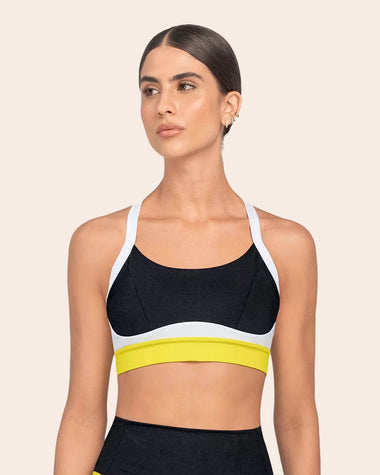 High Support Perfect Fit Color Block Sports Bra#color_700-black