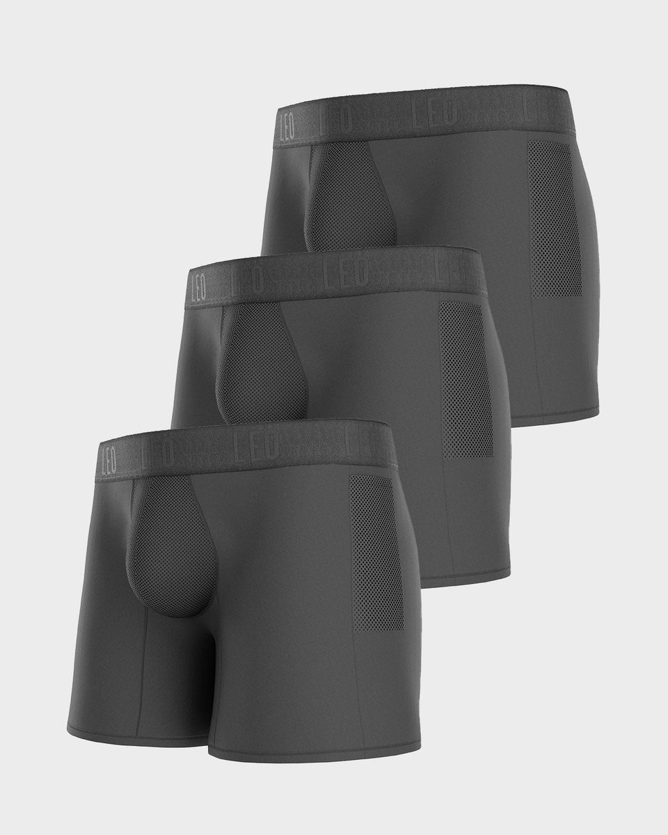 Long Athletic Boxer Brief with Side Pocket