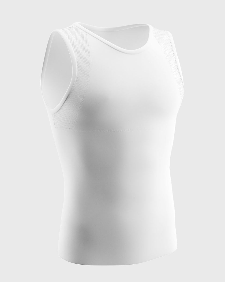 Stretch cotton moderate compression shaper tank