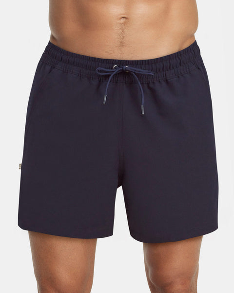5" Eco-friendly men's swim trunk with soft inner mesh lining#color_546-navy-blue