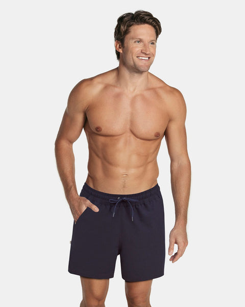 5" Eco-friendly men's swim trunk with soft inner mesh lining#color_546-navy-blue