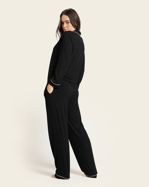 Pajama Set: Long Sleeve Shirt + Long Pant